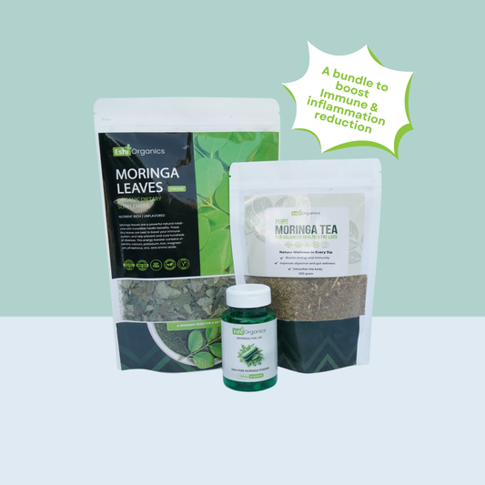 Moringa Leaves, Tea & Capsules Bundle